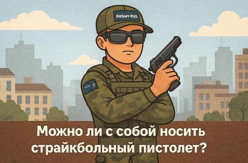 можно ли с собой носить страйкбольный пистолет