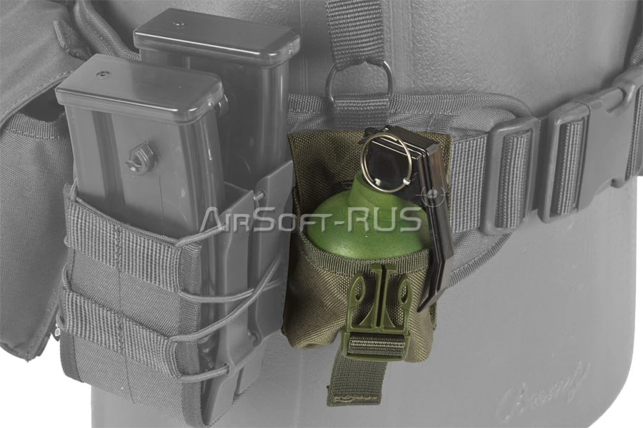 Подсумок ASR гранатный одинарный с фастексом OD (ASR-HG1-OD)