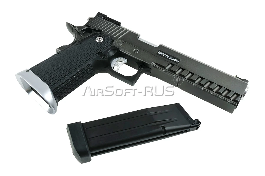 Пистолет KJW Hi-Capa 6' KP-06 Gray Green Gas GBB (GP230(GRAY))