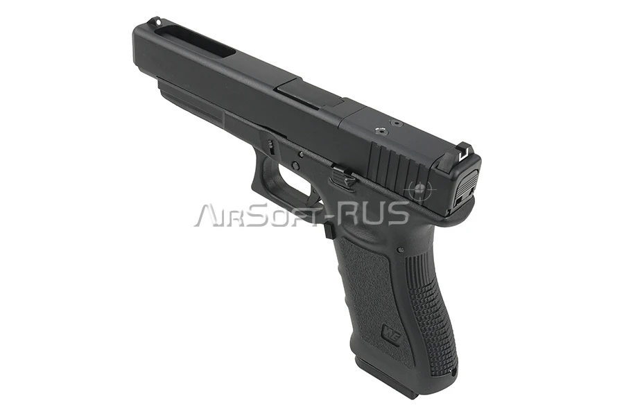 Пистолет WE Glock 34 с тактическим затвором GBB BK (GP650-34-BK)