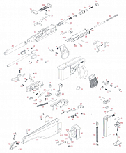 Защелка бегунка вертикальной регулировки целика WE Mauser M712 GGBB (GP439-71)