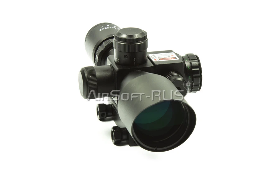 Прицел оптический Marcool M8 LS 2.5-10X40E Rifle Scope с встроенным красным ЛЦУ (HY1142R)