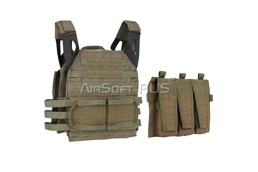 Передняя панель WoSporT с тройным подсумком JPC vest 2.0 OD (VE-63-ACC-04-OD)