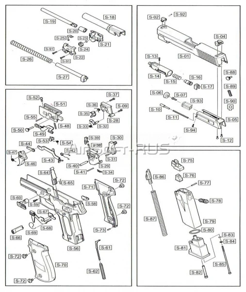 Губки магазина WE SigSauer P226R GGBB(GP427-WE-S-75)