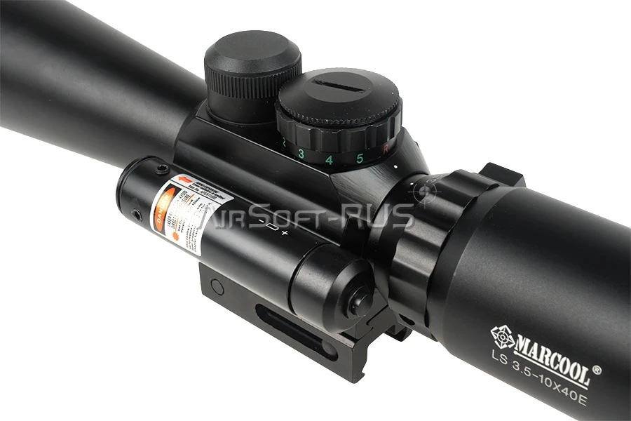 Прицел оптический Marcool M8 LS 3.5-10X40E Rifle Scope с встроенным красным ЛЦУ (HY1153)