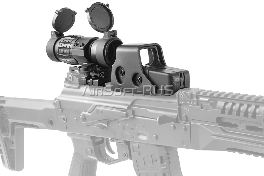 Коллиматорный прицел Linyi Eotech + магнифер 301 3X (LFO-551+3X scope)
