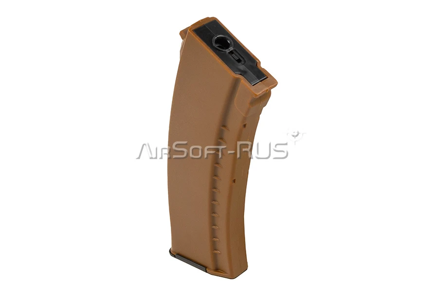 Магазин механический LCT для АК пластиковый 130 шаров, рыжий (PK-249) 