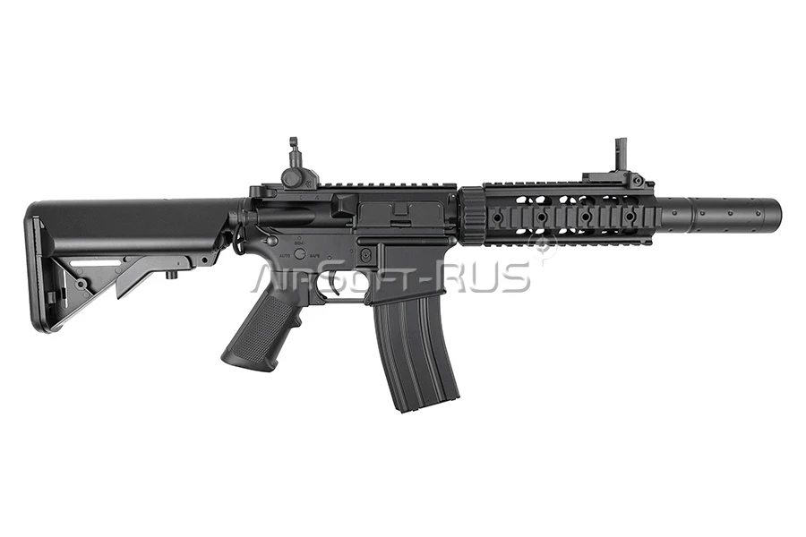 Карабин Cyma M4 CQB with silencer ABS (CM513)