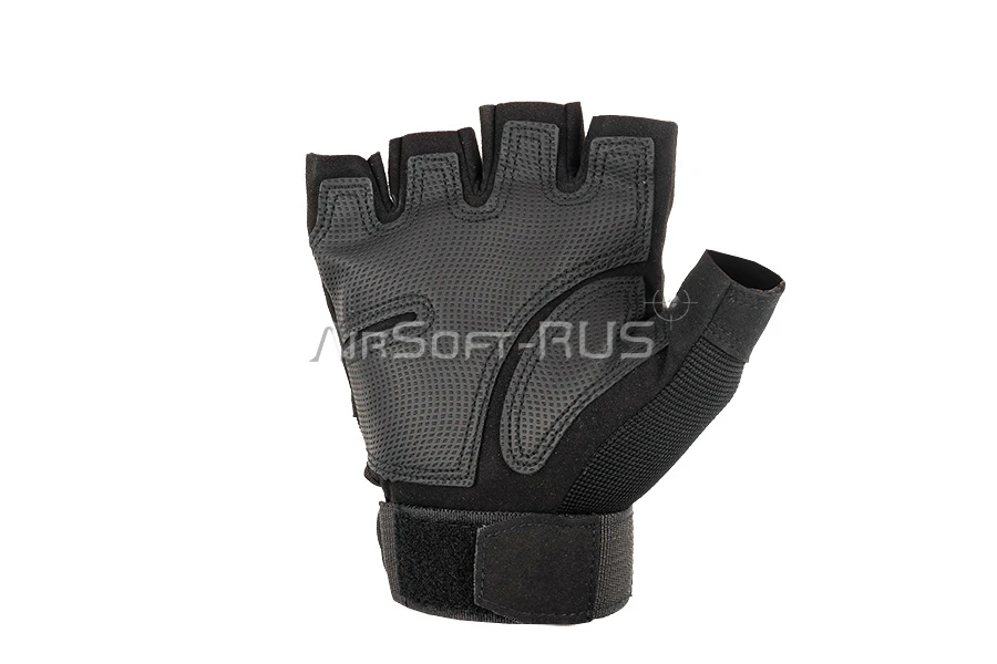 Перчатки тактические ASR ASSAULT Carbon half-finger BK (ASR-G067B)