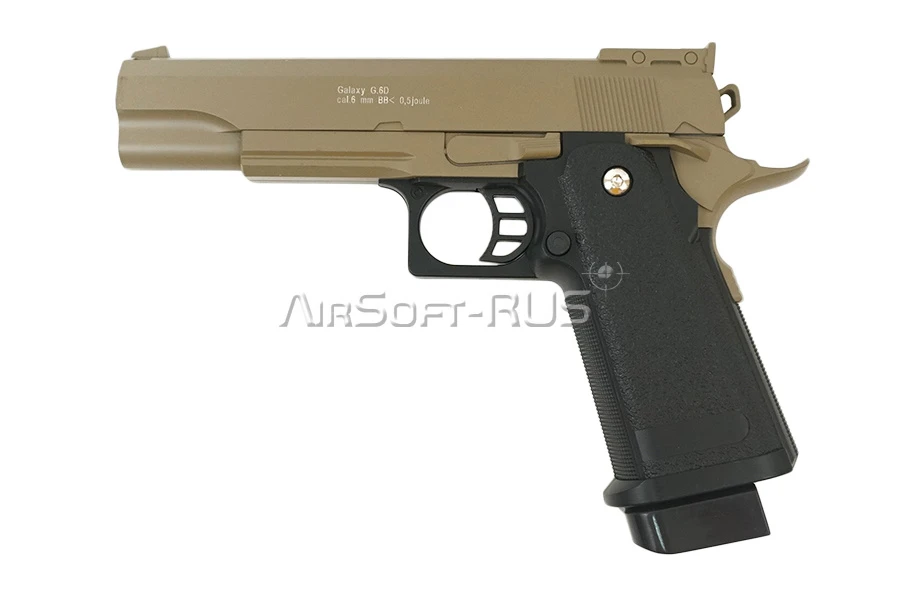 Пистолет Galaxy Colt Hi-Capa Desert spring (G.6D)