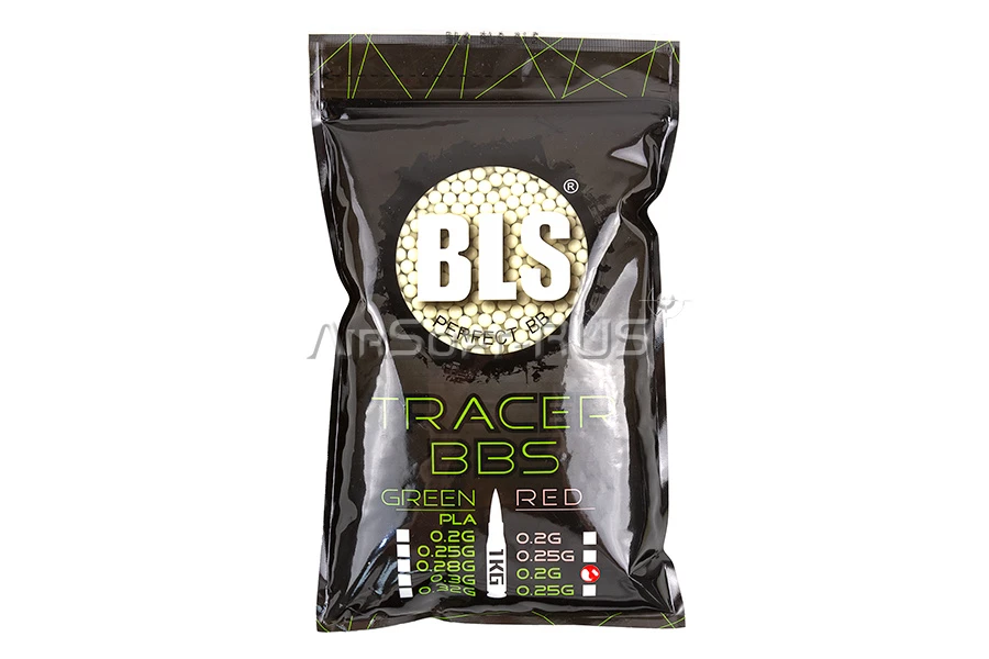 Шары BLS 0.20гр 5000шт зелёные трассирующие (1KG-TR20G)