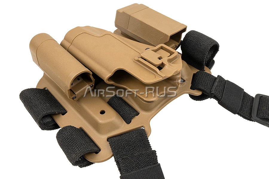 Набедренная кобура T&D Blackhawk Serpa для Colt 1911 TAN (DC-ST512-MF-1911 TN) [1]