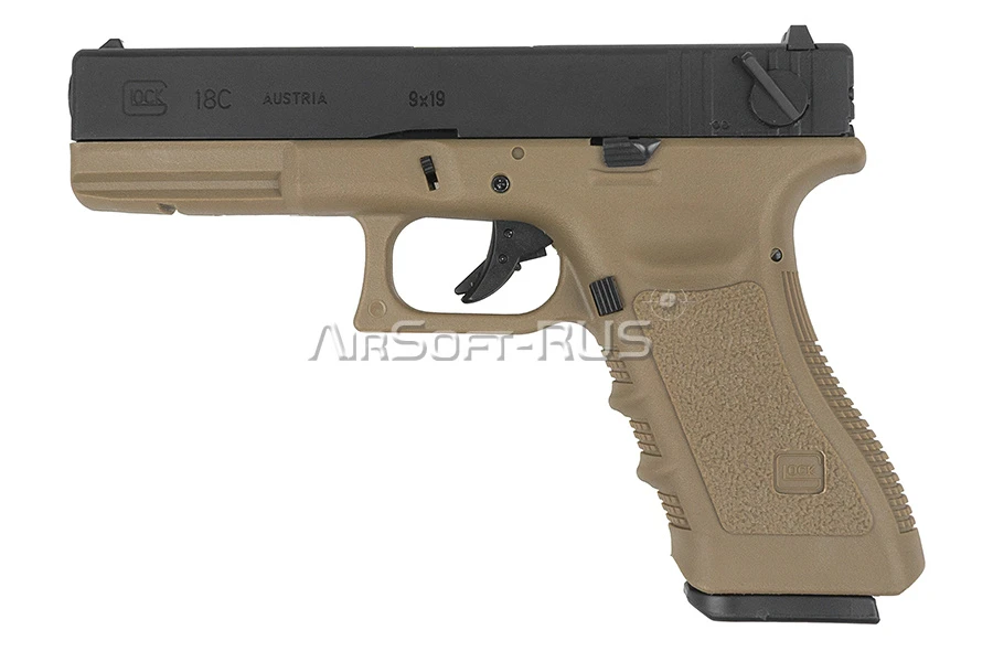 Пистолет East Crane Glock 18C DE/BK (EC-1103-DE/BK)