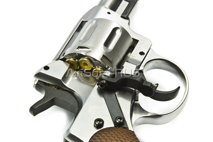 Револьвер Gletcher Наган обр.1895 г Silver version CO2 (CP131S)
