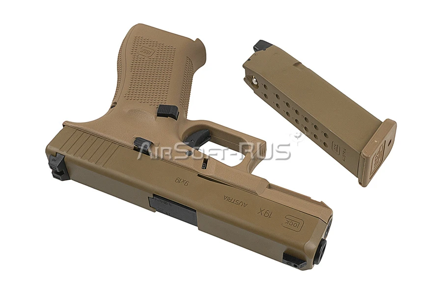 Пистолет VFC Glock 19X GBB TAN (UM3T-G19X-TN01)