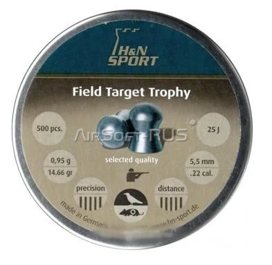 Пули пневматические Н&N Field Target Trophy 5,5 мм 0,95 гр 500 шт (AG-PB421)