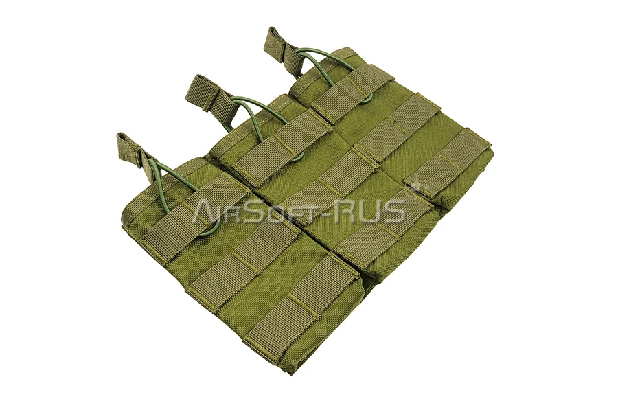 Подсумок WoSporT магазинный открытый тройной OD (MG-13-OD)