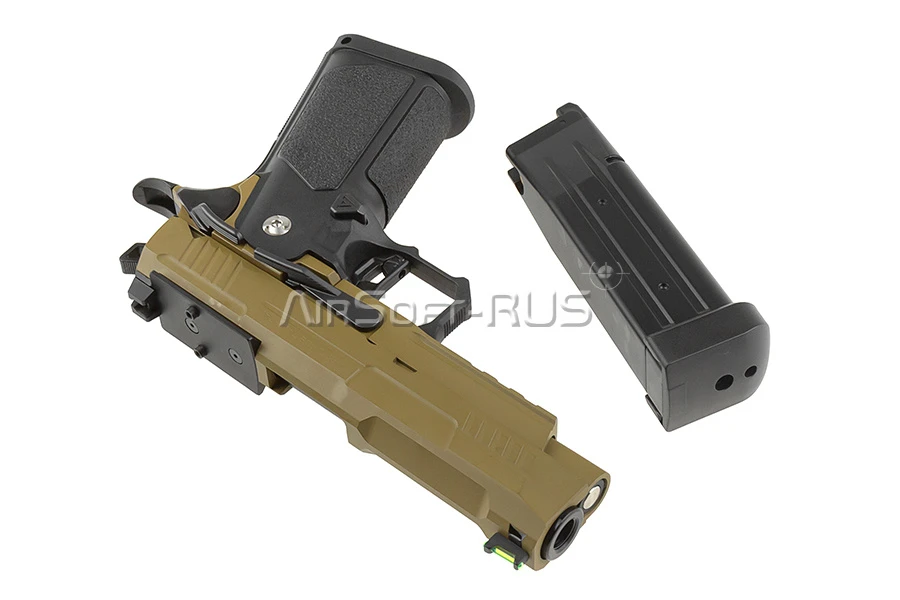 Пистолет Arcturus Hi-Capa 4.3" Vanguard  w/Optics Ready Slide BLK-TAN (AT-GHC-V4-OR-BT)