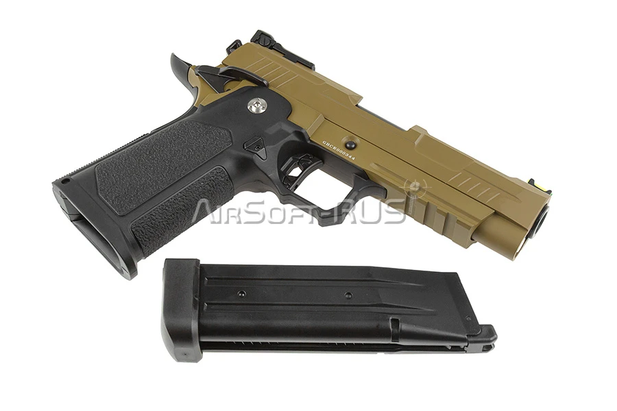 Пистолет Arcturus Hi-Capa 4.3" Vanguard BLK-TAN GBB (AT-GHC-V4-BT)
