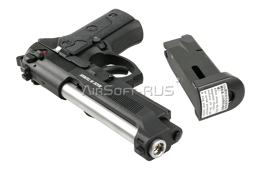 Пистолет KJW Beretta M9A1 Chrome CO2 GBB (CP314 KJW CO2)