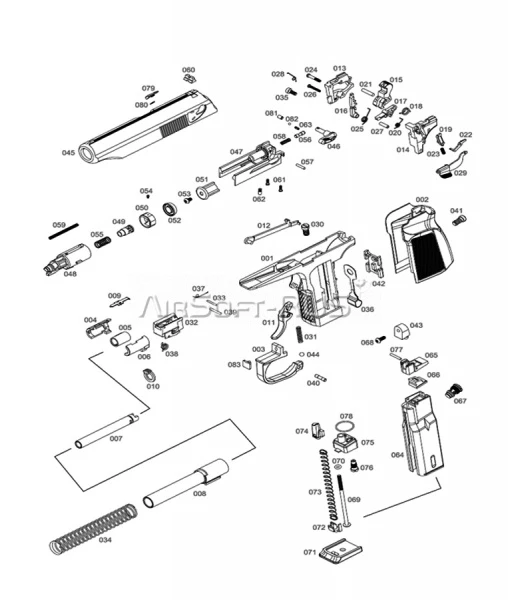 Курок WE ПМ с глушителем GGBB (GP118-15)