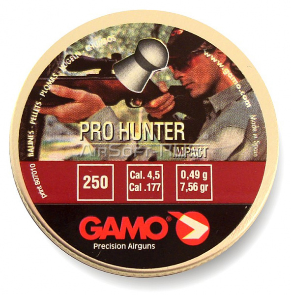 Пули пневматические GAMO Pro-Hunter 4,5 мм 0,49 гр 250 шт (AG-6321924)