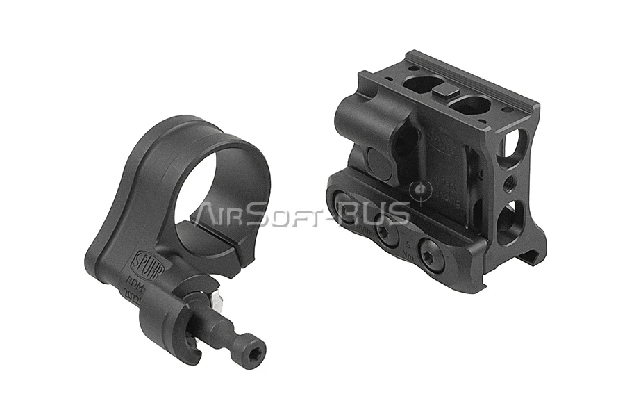 Гибридное крепление Evolution Gear для прицела MICRO T2 и магнифера 3XMAG BK (EVG-1036-BK)