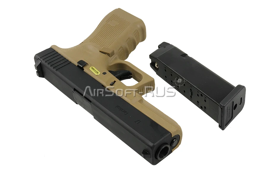 Пистолет WE Glock 17 Gen.4 GGBB TAN (GP616B(TAN))