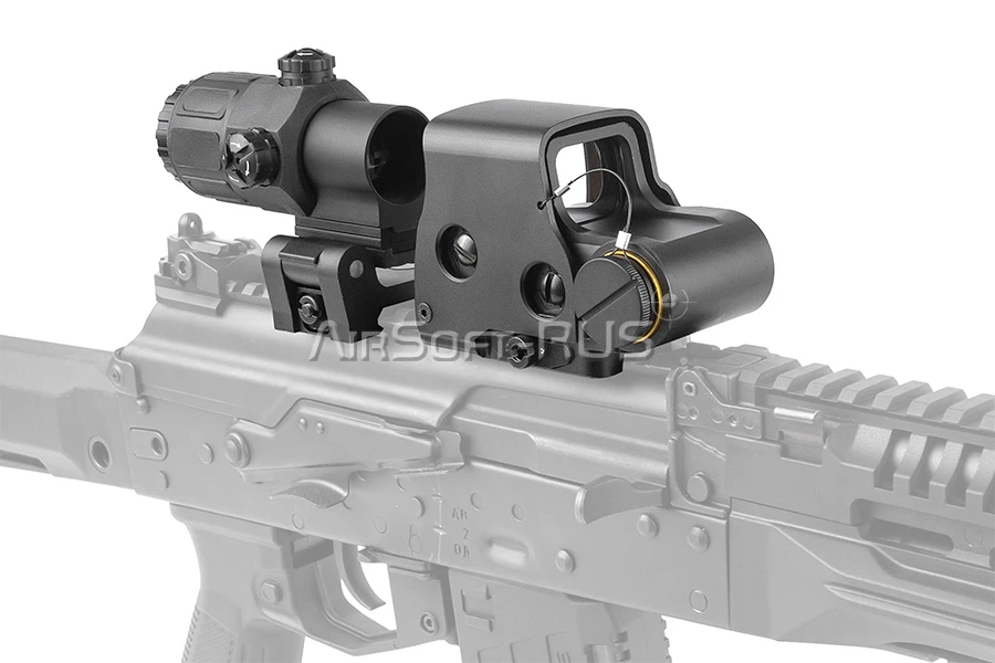Коллиматорный прицел Linyi Eotech 558 + магнифер G33 BK (LFO-558+G33)