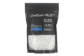 Шары Airsoft-RUS 0.20гр. 5000шт. белые (ASR-020)