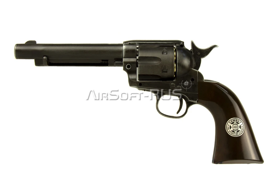 Револьвер WinGun Colt Peacemaker Black version CO2 (CP137B)