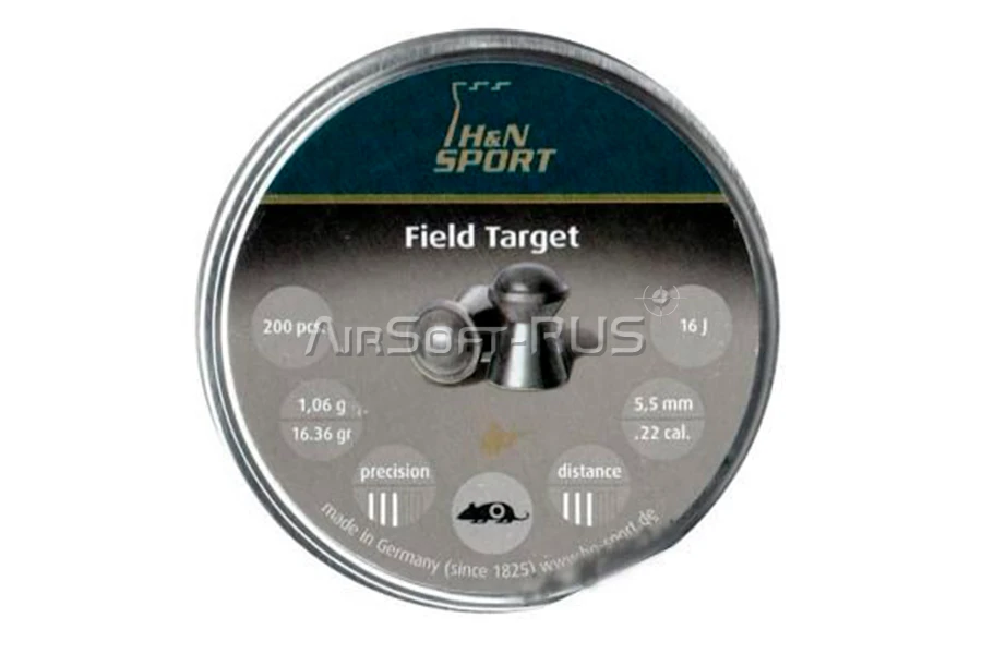 Пули пневматические H&N Field Target  5,5 мм 1,06 гр 200 шт (AG-AIR-3025)