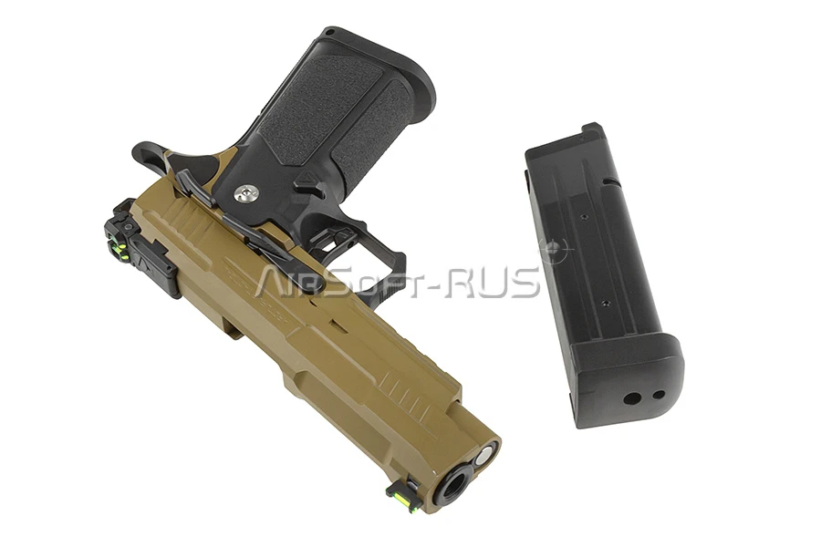 Пистолет Arcturus Hi-Capa 4.3" Vanguard BLK-TAN GBB (AT-GHC-V4-BT)