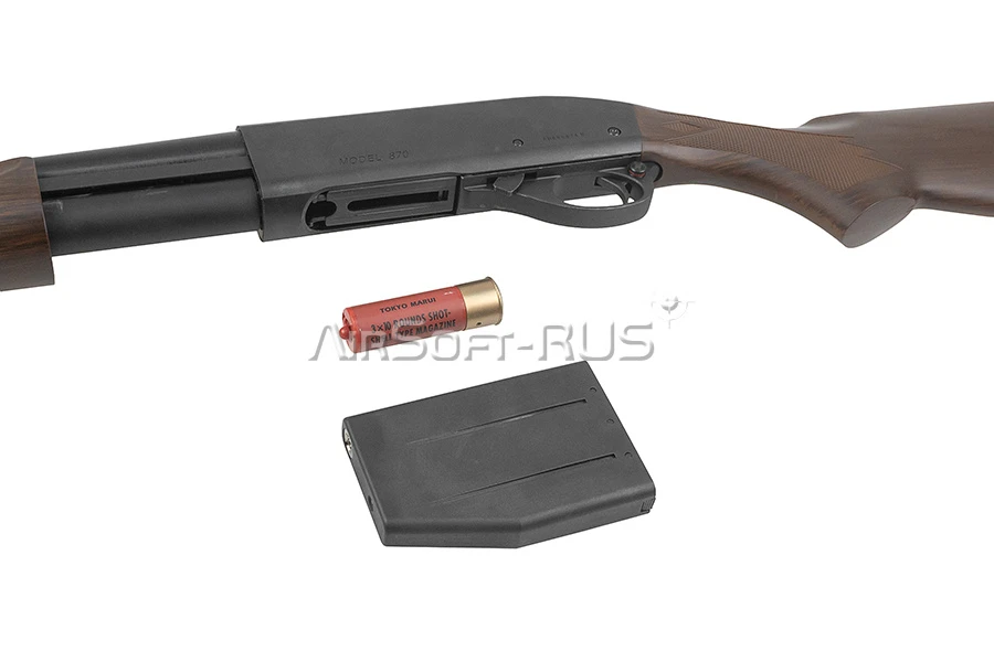 Дробовик Tokyo Marui Remington M870 пластик под дерево GAS (TM4952839140333)