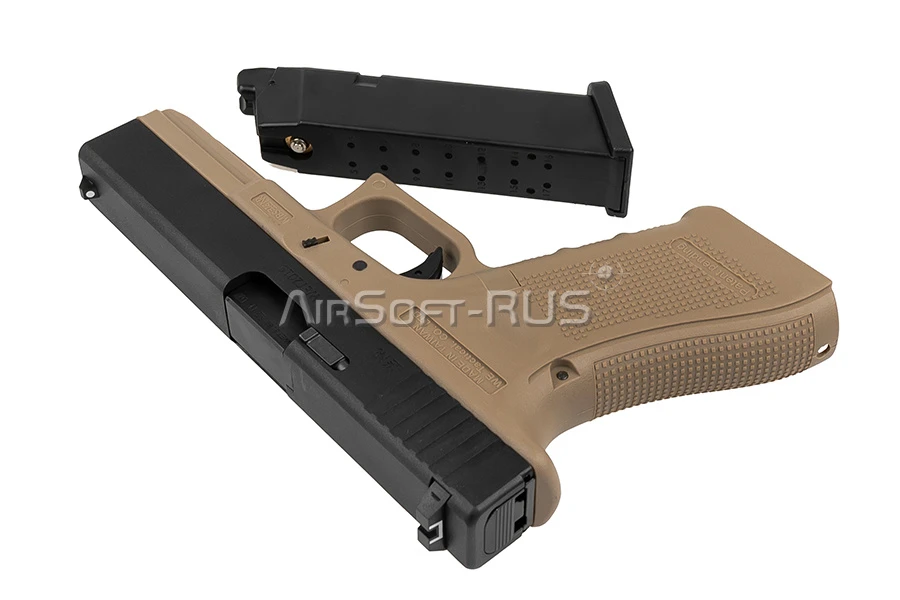 Пистолет WE Glock 17 Gen.4 GGBB TAN (GP616B(TAN))