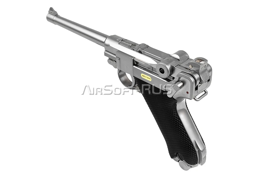 Пистолет WE P08 6" Luger Artillery GGBB SV (WE-P005)