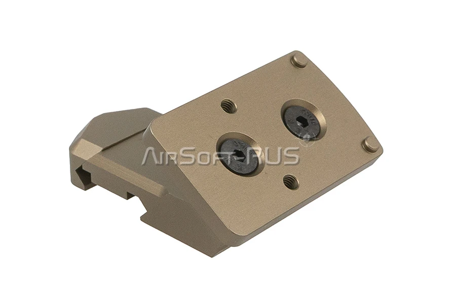 Планка Evolution Gear для прицелов RMR/T2 под угол 35-45° TAN (EVG-808-TAN)
