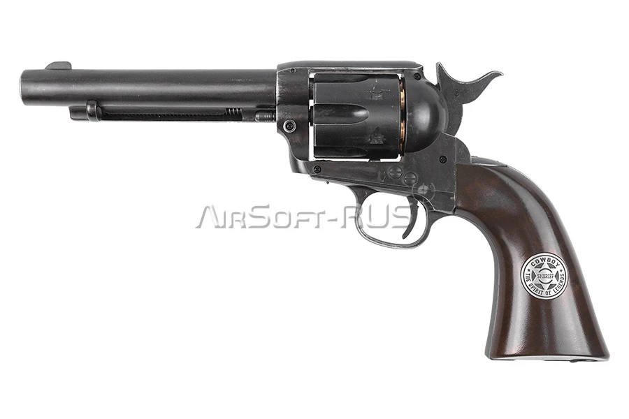 Револьвер WinGun Colt Peacemaker Black version CO2 (CP137B)