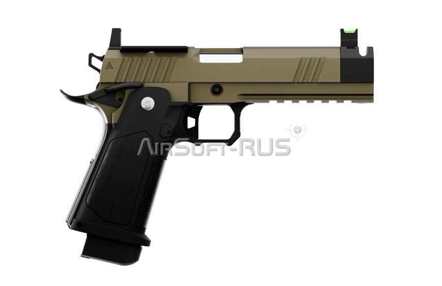 Пистолет Arcturus Hi-Capa 4.3 DG Tempest W/Optics Ready Slide/Compensator BK-TAN (AT-GHC-T4C-OR-BT)