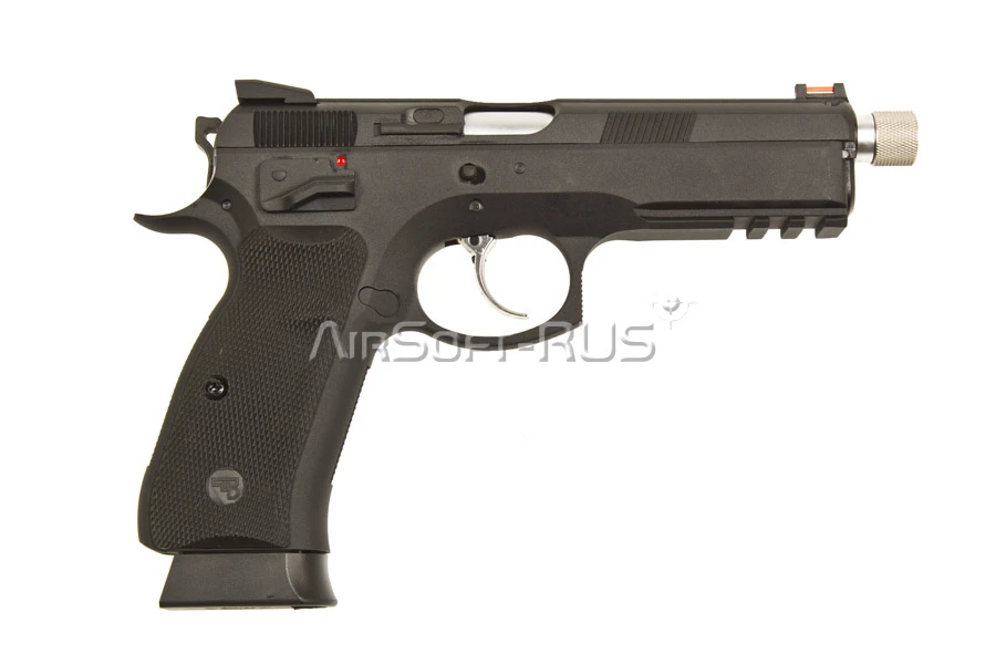 Пистолет KJW CZ SP-01 Shadow с резьбой для установки глушителя GGBB (GP438TB)