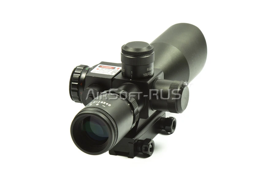 Прицел оптический Marcool M8 LS 2.5-10X40E Rifle Scope с встроенным красным ЛЦУ (HY1142R)