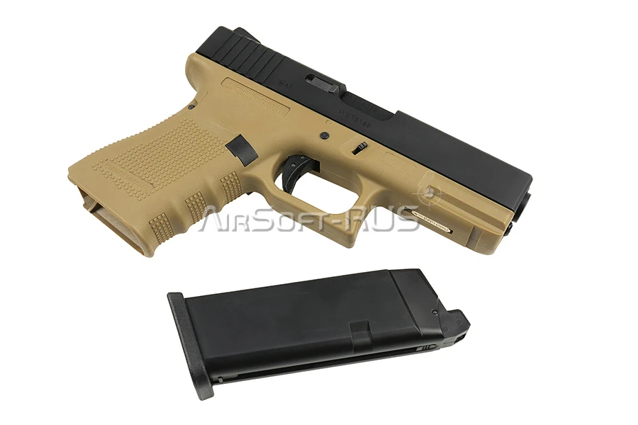 Пистолет WE Glock 23 Gen.4 TAN GGBB (GP620B-TAN-WE)