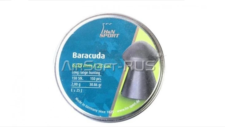 Пули пневматические H&N Baracuda 6,35 мм 2,01 грамма (150 шт.)(AG-PB400)