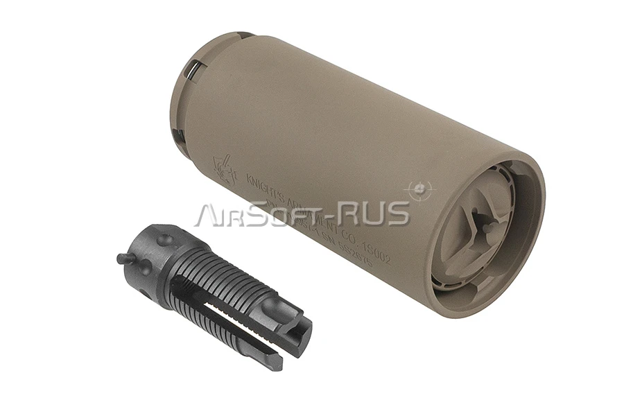 Глушитель с трассерным модулем Angry Gun KAC QDC/MCQ-PRT FDE (ANG-MCQPRT-FDE-T)