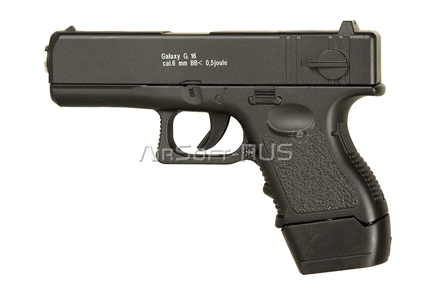 Пистолет  Galaxy Glock 18C mini spring  (G.16)