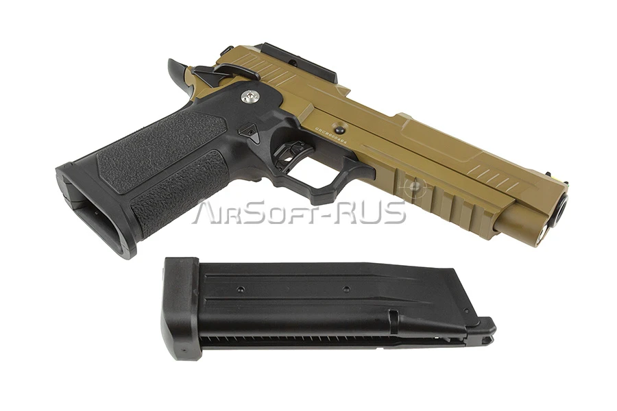 Пистолет Arcturus Hi-Capa 5" Vanguard  w/Optics Ready Slide BLK-TAN (AT-GHC-V5-OR-BT)