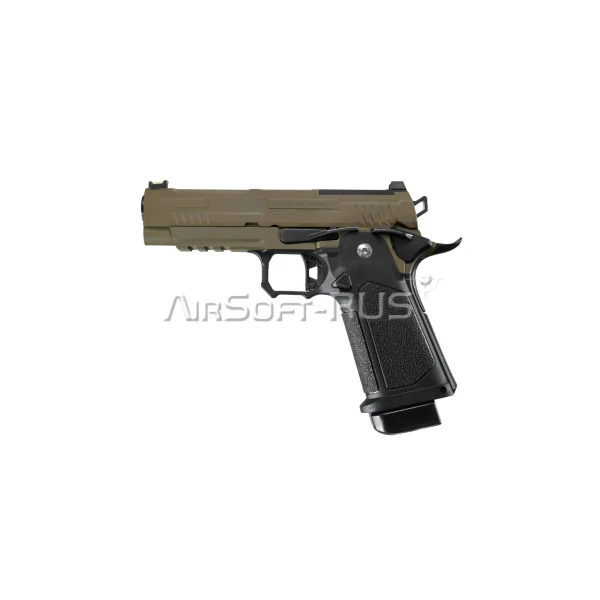 Пистолет Arcturus Hi-Capa 4.3" Vanguard  w/Optics Ready Slide BLK-TAN (AT-GHC-V4-OR-BT)