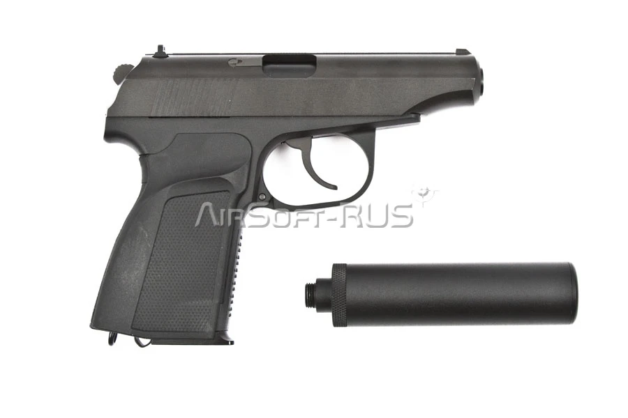 Пистолет WE ПМ с глушителем BK GGBB (DC-GP118) [2]