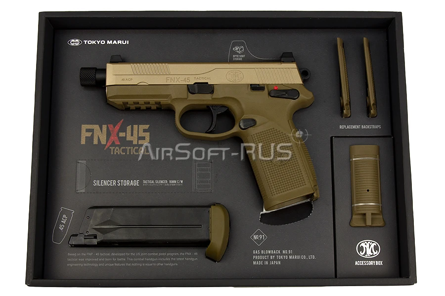 Пистолет Tokyo Marui  FNX 45 GGBB (TM4952839142917)