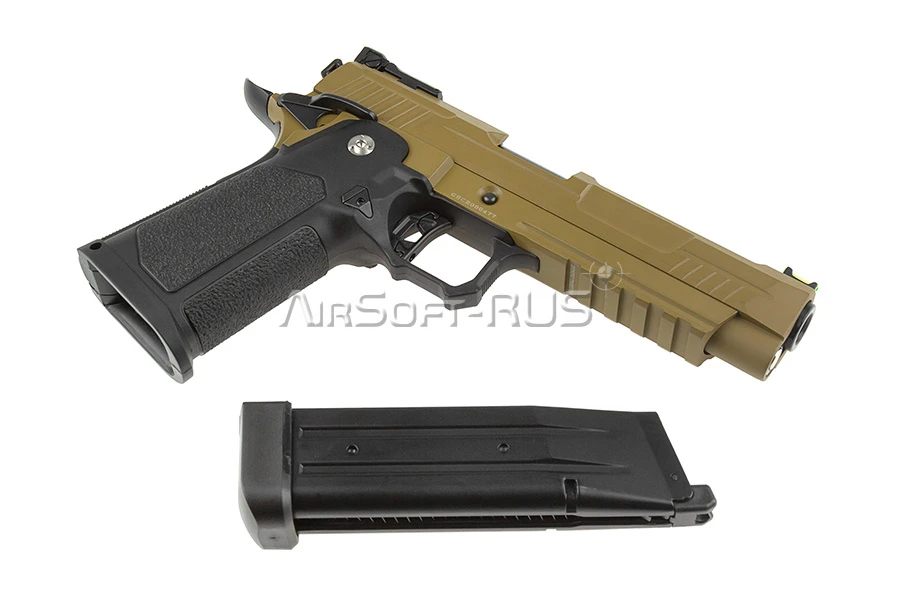 Пистолет Arcturus Hi-Capa 5" Vanguard BLK-TAN GBB (AT-GHC-V5-BT)